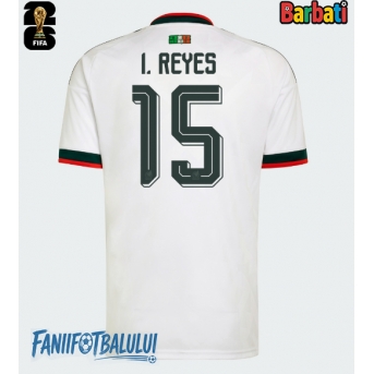 Mexic Israel Reyes #15 Tricou Fotbal Replică Mondial 2026 Barbati Deplasare